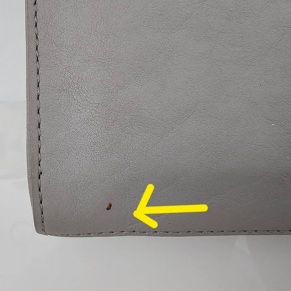 DIANE VON FURSTENBERG HARPER MINI CINZA SHOULDER BAG! - Picture 13 of 16